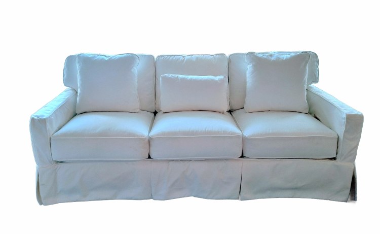 PEYTON SLIPCOVER SOFA-WHITE