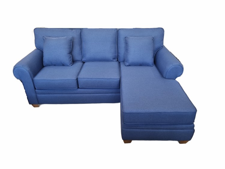 SIAM SOFA W/REVERSIBLE CHAISE-NAVY