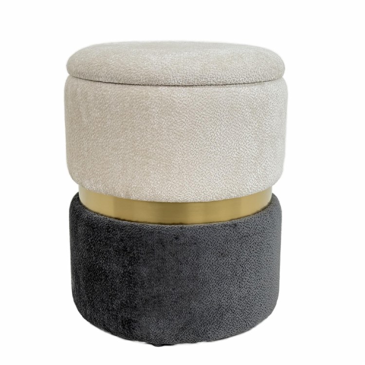 2 TONE STOOL-BLK