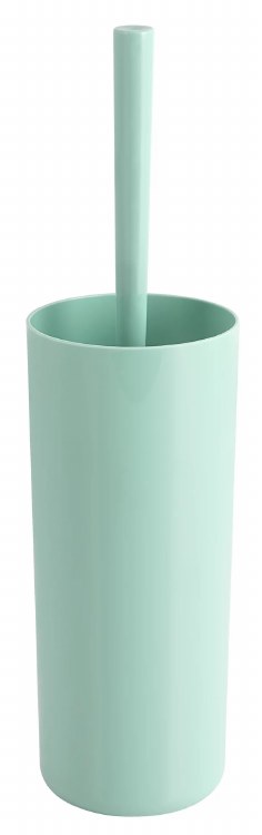 TOILET BRUSH W/HOLDER-AQUA