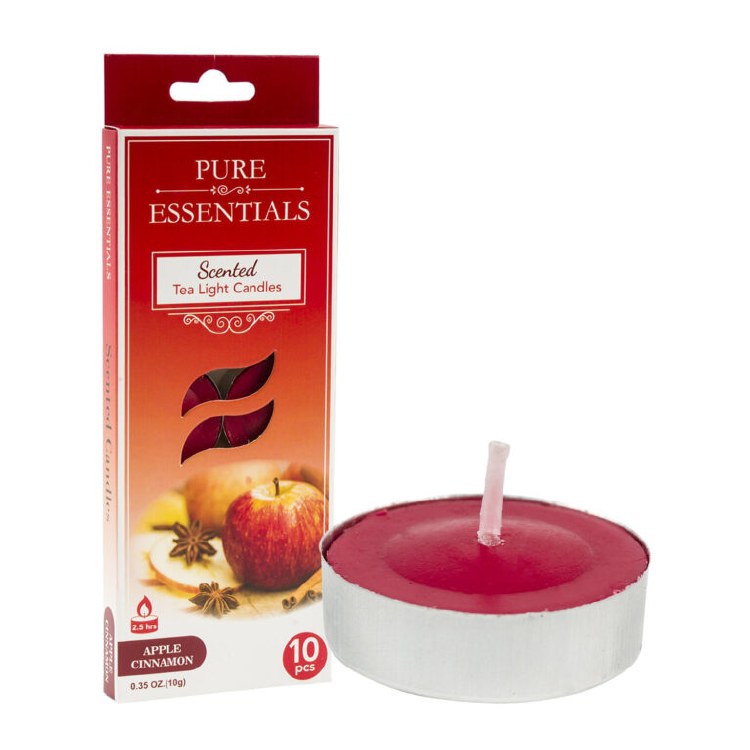 APPLE CINNAMON TEA LIGHT-10 PACK