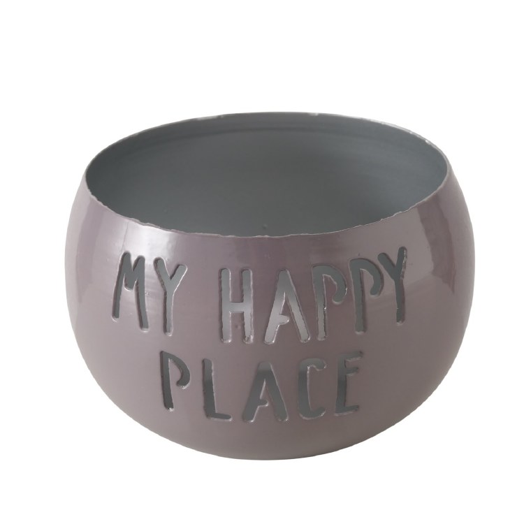 TEALIGHT HOLER HAPPY PLACE