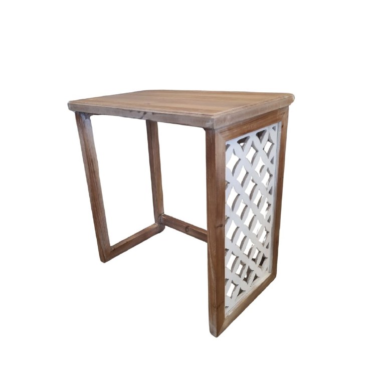 WOODEN ACCENT TABLE-LARGE