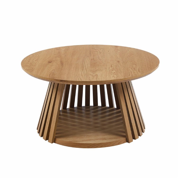 ROUND COFFEE TBL W/SLATS
