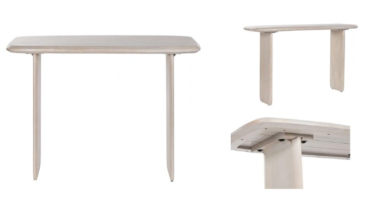 WHITE MANGO WOOD CONSOLE TABLE