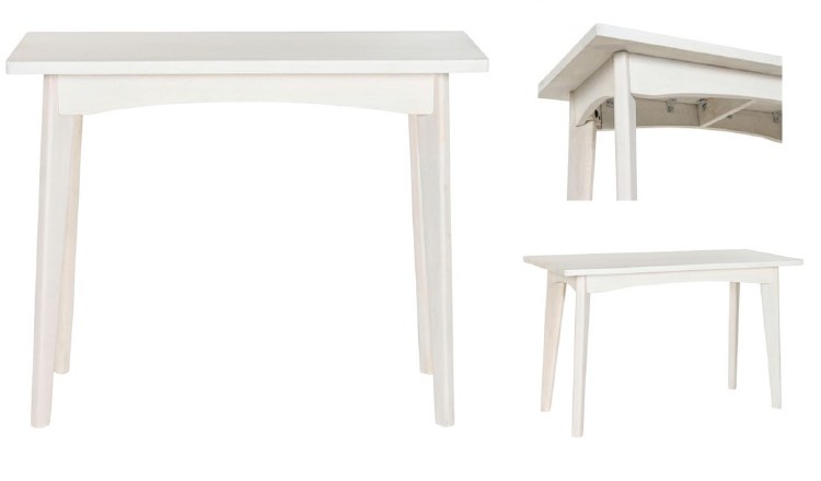 MANGO WOOD WHITE CONSOLE TABLE