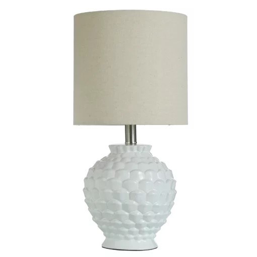 HALIFAX CERAMIC TABLE LAMP-WHITE