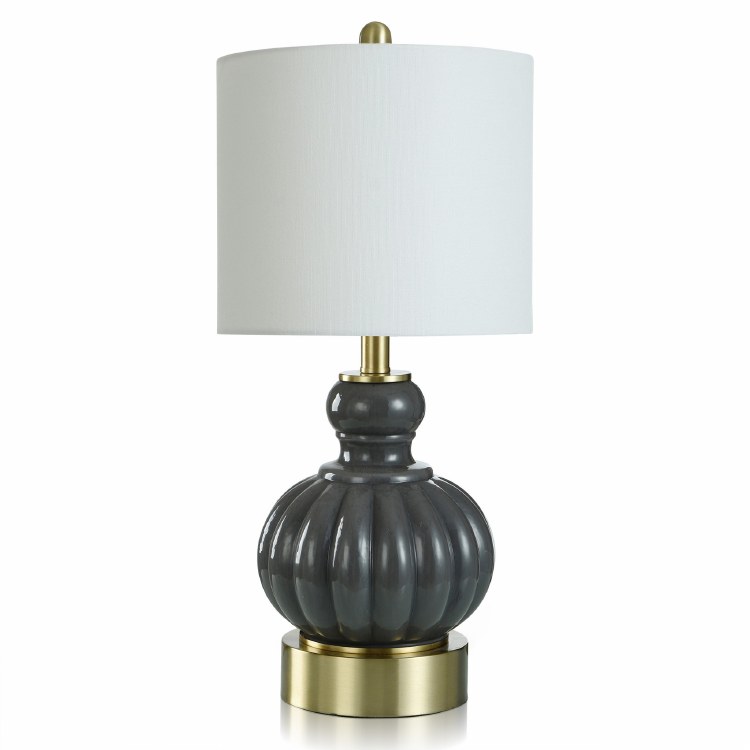 TABLE LAMP-SHADOW GREY