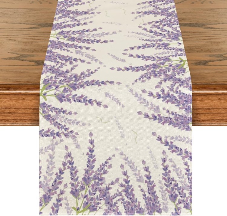 LAVENDER TABLE RUNNER