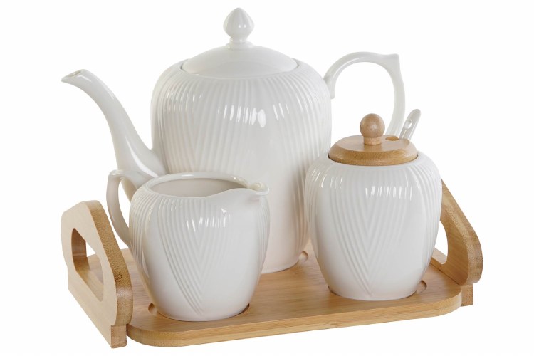 TEAPOT SET WHITE-SET/4