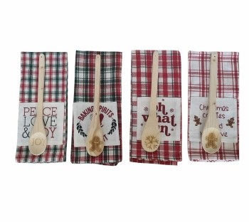 KITCHEN TOWEL & SPOON SET-2 PIECE