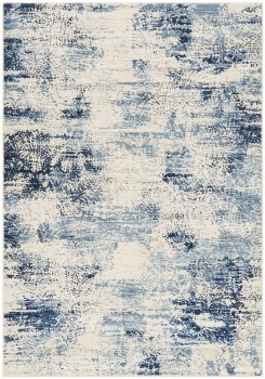 PALACE IVORY & BLUE  AREA RUG-5FR X 7FT