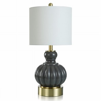 TABLE LAMP-SHADOW GREY