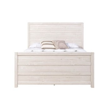 ROMNEY ANTIQUE WHITE BED-QUEEN