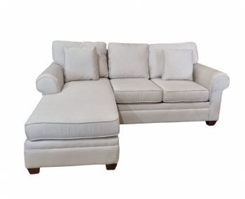 CANDACE CANVAS SOFA W/REVERSIBLE CHAISE