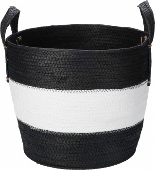 BASKET BLACK & WHITE-MEDIUM