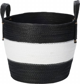 BASKET BLACK & WHITE-LARGE