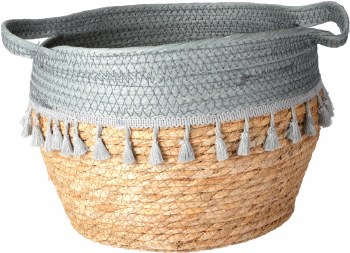 BASKET WITH TASSELS MD