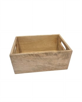 MANGO WOOD STORAGE BOX - LARGE