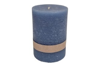 BLUE PILLAR CANDLE-MEDIUM