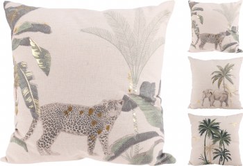 ANIMAL & PALM CUSHION