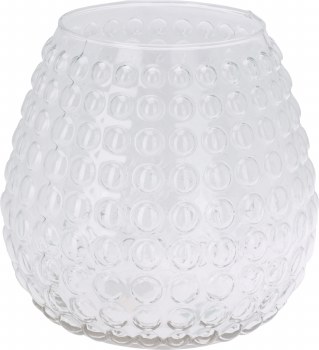 BUMPS CLEAR GLASS VASE