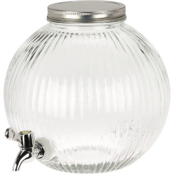 SHORT GLASS ROUND BEVERAGE DISPENSER