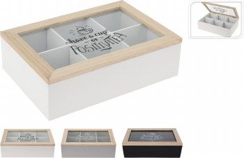 WOOD TEA BOX