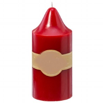 PILLAR CHURCH CANDLE-RED