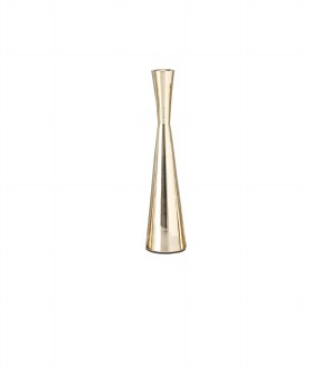 GOLD CONE CANDLE HOLDER-SM