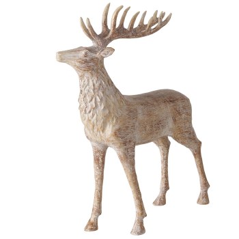 WILMY BROWN DEER FIGURINE