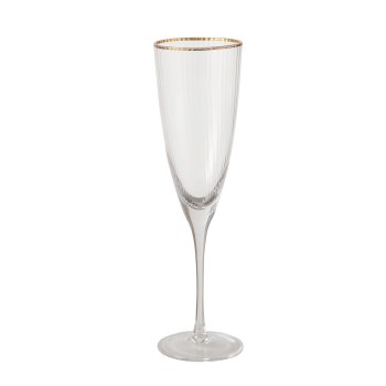 SOFIA GOLD RIM CHAMPAGNE GLASS