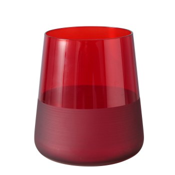 MOLUNA RED GLASS TUMBLER