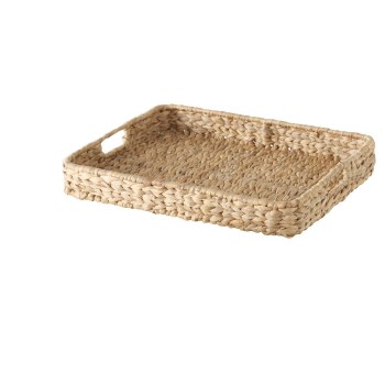 CADO RECTANGLE WATER HYACINTH TRAY-SMALL