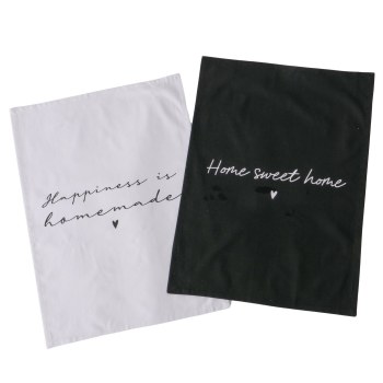 HOMA BLACK & WHITE KITCHEN TOWEL