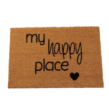 "HAPPY PLACE" DOORMAT