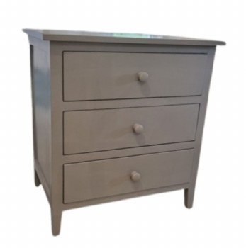 GREY NIGHTSTAND 3 DRAWER