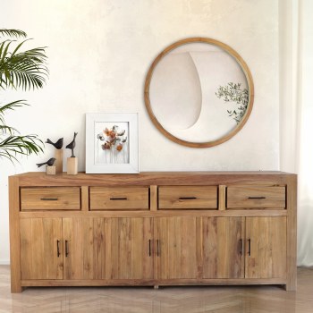 GRAYSON SIDEBOARD W/4 DRAWERS & 3 DOORS