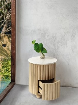 NELSON ROUND TABLE W/MARBLE