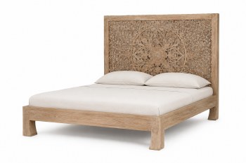 MONIKA KING BED-NATURAL