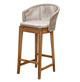 LUICIA WOOD & ROPE BARSTOOL
