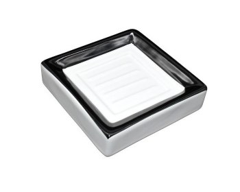 BLACK & WHITE SOAP DISH