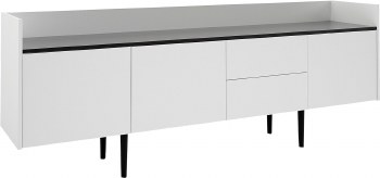 WHITE SIDEBOARD W/3 DOORS & 2 DRAWERS