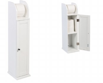 WHITE SLIM BATH CABINET