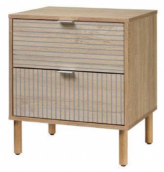 NIGHTSTAND 2 DRAWER NATURAL