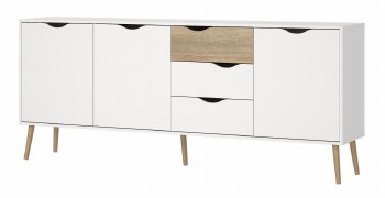 SIDEBOARD WHITE 3 DOOR /3 DRAWER