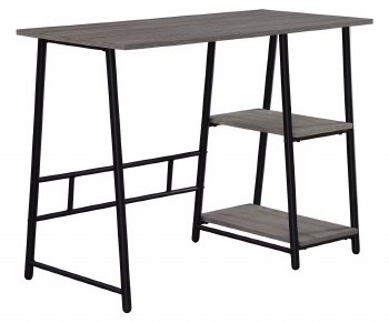 TRUFFLE OAK WRITING DESK W/2 SHELVE