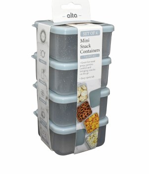 GLITTER STOARAGE CONTAINER-SET OF 4