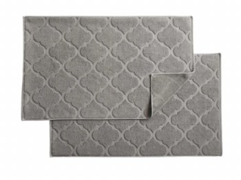TRELLIS FLINT BATHMAT-SET OF 2