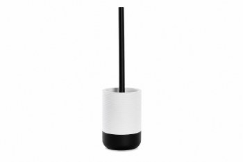 TOILET BRUSH W/WHITE RESIN HOLDER